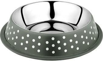 Миска Duvo Plus Деко 13834/DV (зеленый в белый горох)