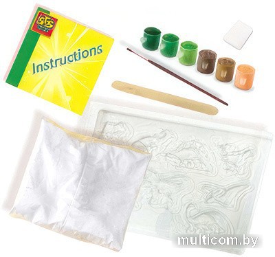 Набор для создания поделок/игрушек SES Creative Из гипса Мир динозавров 01403