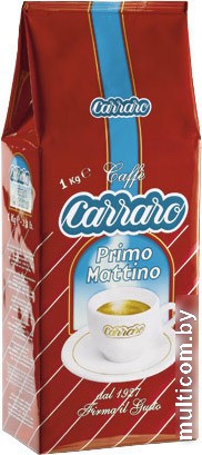 Кофе Carraro Primo Mattino в зернах 1000 г
