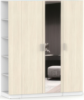 Шкаф распашной Интермебель Марсель-25 МР 01-25 (вудлайн кремовый)