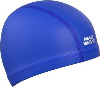 Шапочка для плавания Mad Wave PU Coated (синий)