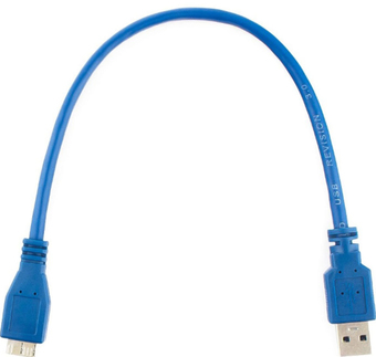 Кабель Cablexpert CCP-mUSB3-AMBM-1 USB Type A - microUSB Type B (0.3 м, синий)