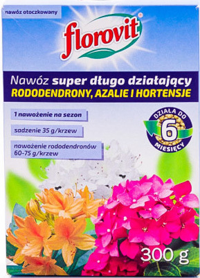 Удобрение Florovit Для рододендронов, азалий и гортензий, гранулированное (0.3 кг)