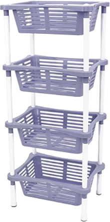 Berossi Этажерка Krita 4-секционная АС 59976000 (сиреневый туман)