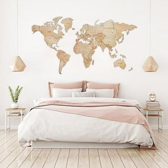 Пазл Woodary Карта мира на английском языке L 3196