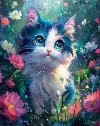 Феникс+ Котенок на лужайке 68590
