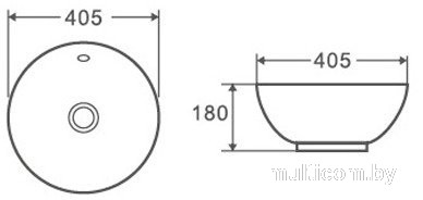 Умывальник D&K Matrix DT1390516 (белый)