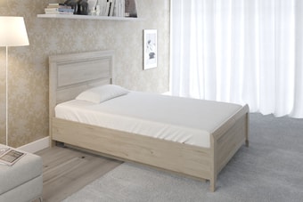 Кровать Лером Карина КР-1022-ГС 140x200 (гикори джексон светлый)