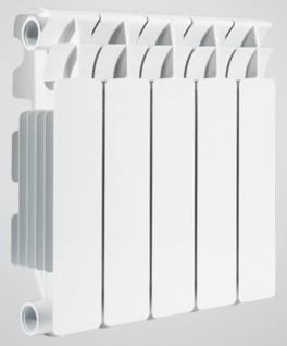 Алюминиевый радиатор Nova Florida Big B24 350/100 White (5 секций)