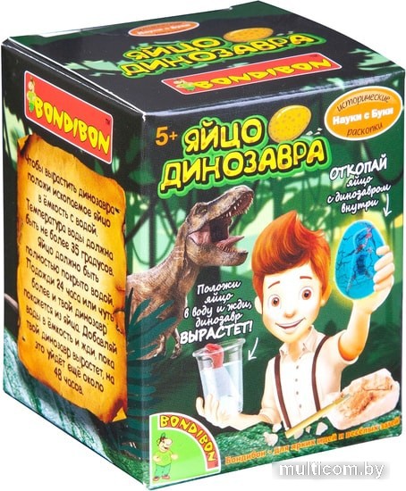 Набор для опытов Bondibon Исторические раскопки Науки с Буки. Яйцо динозавра ВВ4783