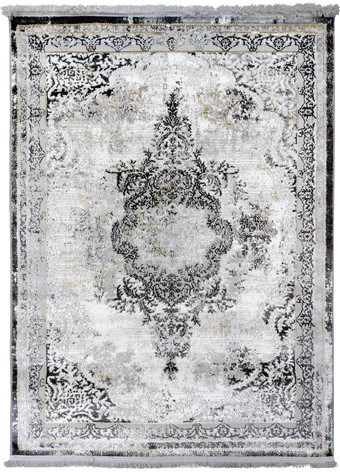 Прикроватный коврик Safyun Liparis LP362-GREY-BLACK (0.8x1.5)