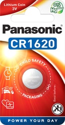 Батарейки Panasonic CR1620 CR-1620EL/1B