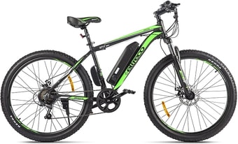 Электровелосипед Eltreco XT 600 D 2021 (черный/зеленый)