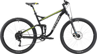 Велосипед Stark Tactic 29.5 FS HD р.18 2022 (черный/зеленый)