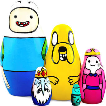 Развивающая игра Брестская Фабрика Сувениров С персонажами из мультфильма Время приключений (набор 5 шт)