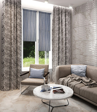 Рулонные шторы Legrand Ривера 114x175 (маренго)