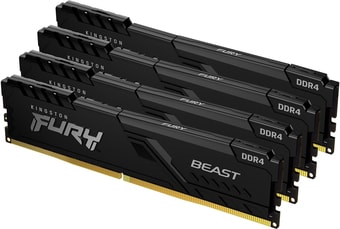 Оперативная память Kingston FURY Beast 4x32GB DDR4 PC4-28800 KF436C18BBK4/128