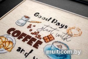 Набор для вышивания Letistitch Время пить кофе