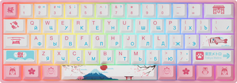 Клавиатура Akko 3061 World Tour Tokyo R2 (Akko CS Jelly Pink)
