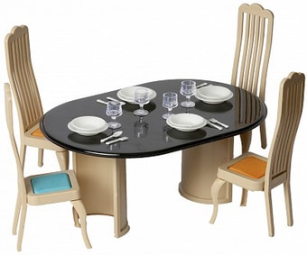 Мебель для кукольного домика Огонек Коллекция Мебель для столовой C-1300