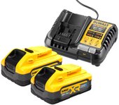 Аккумулятор с зарядным устройством DeWalt DCB1104H2 (18В/2x5 Ач + 12-18В)
