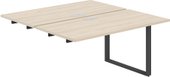 Стол Norden Приставка 320x143.8x75 AG.126.AR.L.72.AN (антрацит/серебро/акация равелло)