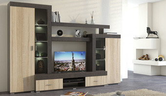 Стенка Империал Марк (венге-дуб сонома)