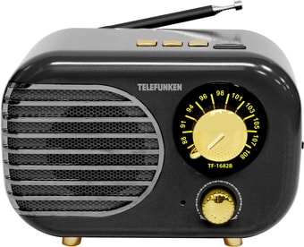 Радиоприемник TELEFUNKEN TF-1682B (черный/золотистый)