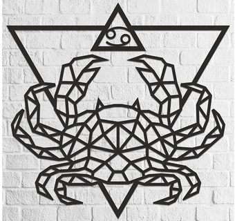 Настенная фигура Eco-Wood-Art Знак зодиака Рак