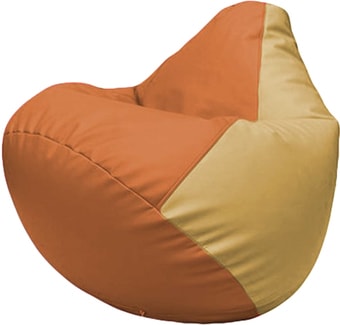 Кресло-мешок Flagman Груша Макси Г2.3-2013 (оранжевый/бежевый)