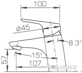Смеситель Bravat Drop F14898C-2