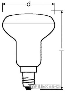 Светодиодная лампа Osram LV R60 7 SW/865 230V E14 10X1 RU
