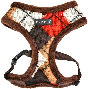 Шлейка Puppia Jolly PATD-HA1765-BR-S (коричневый)