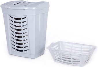 Корзина Полесье №1 с крышкой и корзинкой 07602 (белый)