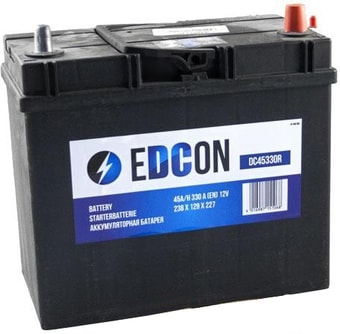 Автомобильный аккумулятор EDCON DC45330R (45 А&middot;ч)