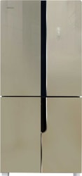 Четырёхдверный холодильник Ginzzu NFK-500 Gold glass