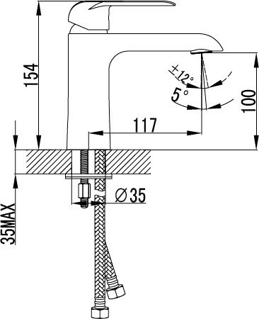 Смеситель IDDIS Calipso CALSB00i01