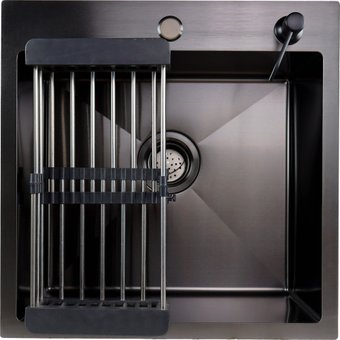 Кухонная мойка Berge 5050 premium Nano Black (черный)