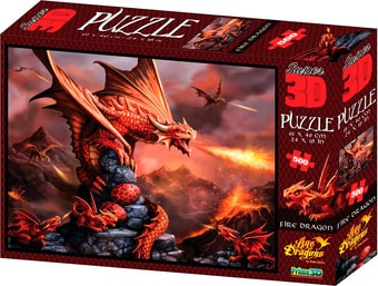 Пазл Prime 3D Стерео пазл. Огненный дракон