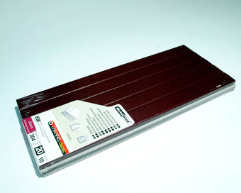 Металлический канал для переплета OPUS Classic 304x20 мм OCH2030410BOR (10 шт, бордовый)