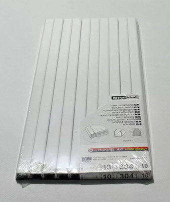 Металлический канал для переплета OPUS Art 304x10 мм OCHART1030410 (10 шт, белый)