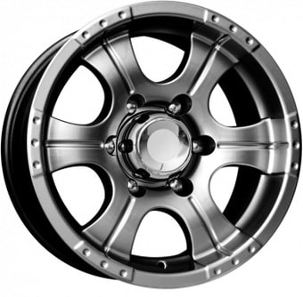 Литые диски K&K Байконур 16x8&quot; 5x139.7мм DIA 110.1мм ET 20мм Дарк платинум