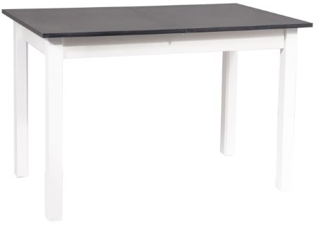 Кухонный стол Signal Horacy 100/140x60 (антрацит/белый)
