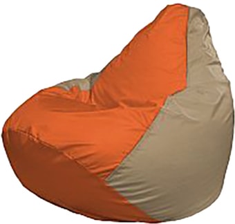 Кресло-мешок Flagman Груша Мега Super Г5.1-30 (оранжевый/темно-бежевый)