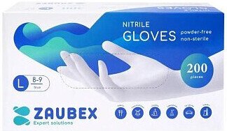 Нитриловые перчатки Zaubex 9122528 (L, 200 шт)
