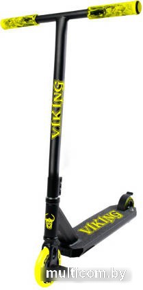 Трюковый самокат Haevner Viking (черный/желтый)
