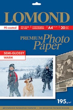 Фотобумага Lomond Premium Photo Paper A4 192 г/кв.м. 20 листов (1101307)
