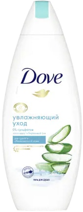 Косметика по уходу за телом Dove Гель для душа увлажн. уход с алоэ вера и березовым соком 250 мл
