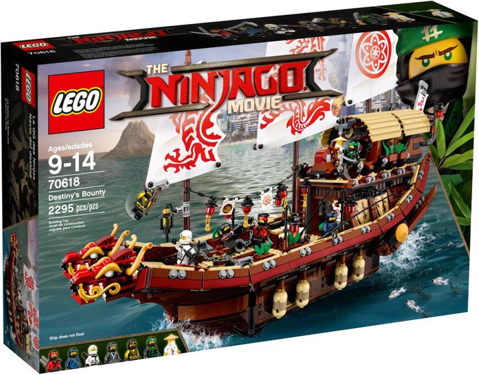 Конструктор LEGO Ninjago 70618 Летающий корабль Мастера Ву