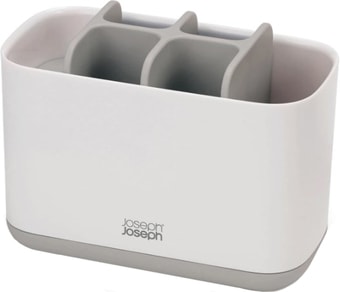 Стакан для зубной щетки и пасты Joseph Joseph EasyStore 70510 (белый/серый)